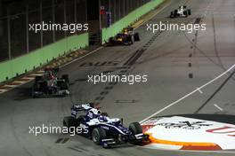 26.09.2010 Singapore, Singapore,  Rubens Barrichello (BRA), Williams F1 Team - Formula 1 World Championship, Rd 15, Singapore Grand Prix, Sunday Race