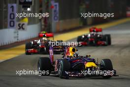 26.09.2010 Singapore, Singapore,  Sebastian Vettel (GER), Red Bull Racing - Formula 1 World Championship, Rd 15, Singapore Grand Prix, Sunday Race