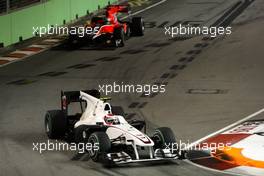 26.09.2010 Singapore, Singapore,  Kamui Kobayashi (JAP), BMW Sauber F1 Team - Formula 1 World Championship, Rd 15, Singapore Grand Prix, Sunday Race