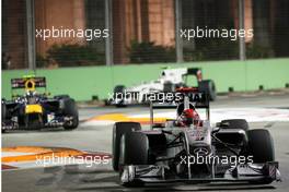 26.09.2010 Singapore, Singapore,  Michael Schumacher (GER), Mercedes GP Petronas, W01 - Formula 1 World Championship, Rd 15, Singapore Grand Prix, Sunday Race
