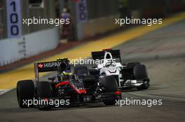 26.09.2010 Singapore, Singapore,  Bruno Senna (BRA), Hispania Racing F1 Team, HRT - Formula 1 World Championship, Rd 15, Singapore Grand Prix, Sunday Race