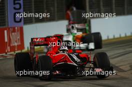 26.09.2010 Singapore, Singapore,  Timo Glock (GER), Virgin Racing - Formula 1 World Championship, Rd 15, Singapore Grand Prix, Sunday Race