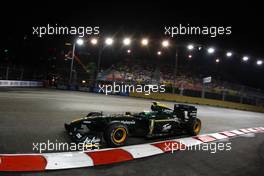 25.09.2010 Singapore, Singapore,  Heikki Kovalainen (FIN), Lotus F1 Team - Formula 1 World Championship, Rd 15, Singapore Grand Prix, Saturday Qualifying