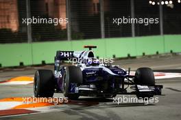 25.09.2010 Singapore, Singapore,  Rubens Barrichello (RA), Williams F1 Team, FW32 - Formula 1 World Championship, Rd 15, Singapore Grand Prix, Saturday Qualifying
