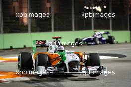 25.09.2010 Singapore, Singapore,  Adrian Sutil (GER), Force India F1 Team, VJM-02 - Formula 1 World Championship, Rd 15, Singapore Grand Prix, Saturday Qualifying