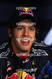 25.09.2010 Singapore, Singapore,  Sebastian Vettel (GER), Red Bull Racing - Formula 1 World Championship, Rd 15, Singapore Grand Prix, Saturday Press Conference