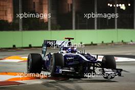 25.09.2010 Singapore, Singapore,  Rubens Barrichello (BRA), Williams F1 Team - Formula 1 World Championship, Rd 15, Singapore Grand Prix, Saturday Qualifying