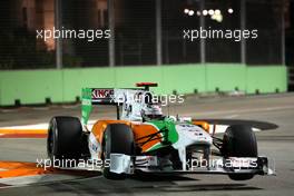 25.09.2010 Singapore, Singapore,  Adrian Sutil (GER), Force India F1 Team - Formula 1 World Championship, Rd 15, Singapore Grand Prix, Saturday Qualifying