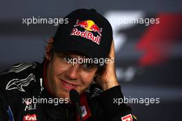 26.09.2010 Singapore, Singapore,  Sebastian Vettel (GER), Red Bull Racing - Formula 1 World Championship, Rd 15, Singapore Grand Prix, Sunday Press Conference