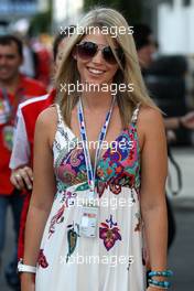 26.09.2010 Singapore, Singapore,  Isabell Reis (GER) girlfriend of Timo Glock (GER) - Formula 1 World Championship, Rd 15, Singapore Grand Prix, Sunday