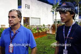 23.09.2010 Singapore, Singapore,  Carlos Sainz (ESP) and Carlos Sainz (ESP), Eurointernational - Formula 1 World Championship, Rd 15, Singapore Grand Prix, Thursday