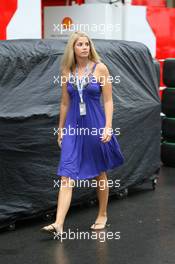 23.09.2010 Singapore, Singapore,  Isabell Reis (GER) girlfriend of Timo Glock (GER), Virgin Racing - Formula 1 World Championship, Rd 15, Singapore Grand Prix, Thursday