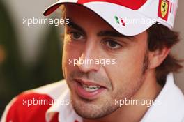 23.09.2010 Singapore, Singapore, Fernando Alonso (ESP), Scuderia Ferrari - Formula 1 World Championship, Rd 15, Singapore Grand Prix, Thursday