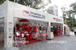 23.09.2010 Singapore, Singapore,  Merchandise store - Formula 1 World Championship, Rd 15, Singapore Grand Prix, Thursday
