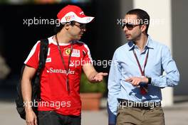 28.05.2010 Istanbul, Turkey,  Felipe Massa (BRA), Scuderia Ferrari, Nicolas Todt (FRA), Driver manager - Formula 1 World Championship, Rd 7, Turkish Grand Prix, Friday