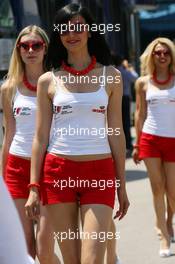 30.05.2010 Istanbul, Turkey,  Grid girl - Formula 1 World Championship, Rd 7, Turkish Grand Prix, Sunday Grid Girl