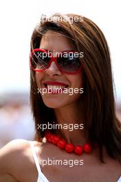 30.05.2010 Istanbul, Turkey,  Grid girl - Formula 1 World Championship, Rd 7, Turkish Grand Prix, Sunday Grid Girl