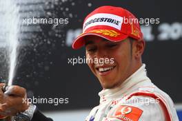 30.05.2010 Istanbul, Turkey,  Lewis Hamilton (GBR), McLaren Mercedes - Formula 1 World Championship, Rd 7, Turkish Grand Prix, Sunday Podium