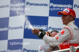 30.05.2010 Istanbul, Turkey,  1st place Lewis Hamilton (GBR), McLaren Mercedes - Formula 1 World Championship, Rd 7, Turkish Grand Prix, Sunday Podium