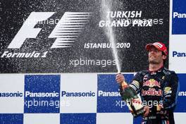 30.05.2010 Istanbul, Turkey,  Mark Webber (AUS), Red Bull Racing - Formula 1 World Championship, Rd 7, Turkish Grand Prix, Sunday Podium