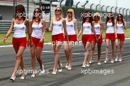29.05.2010 Istanbul, Turkey,  Grid Girls - Formula 1 World Championship, Rd 7, Turkish Grand Prix, Saturday