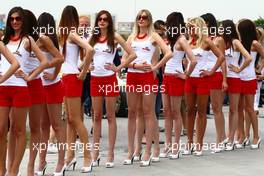 29.05.2010 Istanbul, Turkey,  Grid Girls - Formula 1 World Championship, Rd 7, Turkish Grand Prix, Saturday