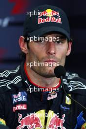 30.05.2010 Istanbul, Turkey,  Mark Webber (AUS), Red Bull Racing - Formula 1 World Championship, Rd 7, Turkish Grand Prix, Sunday Press Conference