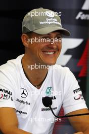 27.05.2010 Istanbul, Turkey,  Michael Schumacher (GER), Mercedes GP Petronas - Formula 1 World Championship, Rd 7, Turkish Grand Prix, Thursday Press Conference