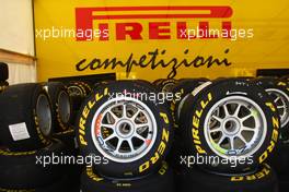 27.05.2010 Istanbul, Turkey,  The Pirelli tyres used for GP3 racing, in the GP3 paddock - Formula 1 World Championship, Rd 7, Turkish Grand Prix, Thursday