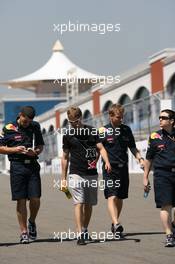 27.05.2010 Istanbul, Turkey,  Sebastian Vettel (GER), Red Bull Racing walks the circuit - Formula 1 World Championship, Rd 7, Turkish Grand Prix, Thursday