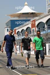 27.05.2010 Istanbul, Turkey,  Sebastian Vettel (GER), Red Bull Racing walk the circuit - Formula 1 World Championship, Rd 7, Turkish Grand Prix, Thursday
