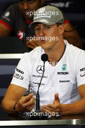 27.05.2010 Istanbul, Turkey,  Michael Schumacher (GER), Mercedes GP Petronas - Formula 1 World Championship, Rd 7, Turkish Grand Prix, Thursday Press Conference