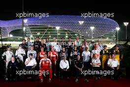 12.11.2010 Abu Dhabi, Abu Dhabi,  drivers group pictures - Formula 1 World Championship, Rd 19, Abu Dhabi Grand Prix, Friday