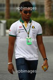 12.11.2010 Abu Dhabi, Abu Dhabi,  Fairuz Fauzy (MAL), Test Driver, Lotus F1 Team - Formula 1 World Championship, Rd 19, Abu Dhabi Grand Prix, Friday