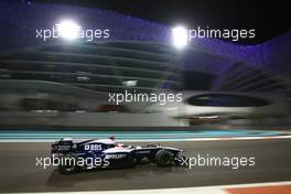 12.11.2010 Abu Dhabi, Abu Dhabi,  Rubens Barrichello (BRA), Williams F1 Team - Formula 1 World Championship, Rd 19, Abu Dhabi Grand Prix, Friday Practice