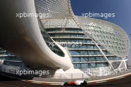 12.11.2010 Abu Dhabi, Abu Dhabi,  Vitantonio Liuzzi (ITA), Force India F1 Team - Formula 1 World Championship, Rd 19, Abu Dhabi Grand Prix, Friday Practice