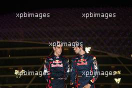 12.11.2010 Abu Dhabi, Abu Dhabi,  Sébastien Buemi (SUI), Scuderia Toro Rosso, Jaime Alguersuari (ESP), Scuderia Toro Rosso - Formula 1 World Championship, Rd 19, Abu Dhabi Grand Prix, Friday