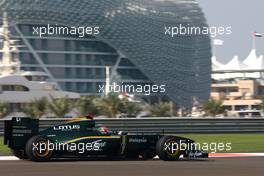 12.11.2010 Abu Dhabi, Abu Dhabi,  Jarno Trulli (ITA), Lotus F1 Team  - Formula 1 World Championship, Rd 19, Abu Dhabi Grand Prix, Friday Practice