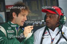 12.11.2010 Abu Dhabi, Abu Dhabi,  Jarno Trulli (ITA), Lotus F1 Team and Tony Fernandes, Lotus F1 Team, Team Principal - Formula 1 World Championship, Rd 19, Abu Dhabi Grand Prix, Friday