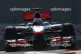 12.11.2010 Abu Dhabi, Abu Dhabi,  Jenson Button (GBR), McLaren Mercedes  - Formula 1 World Championship, Rd 19, Abu Dhabi Grand Prix, Friday Practice