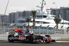 12.11.2010 Abu Dhabi, Abu Dhabi,  Jenson Button (GBR), McLaren Mercedes  - Formula 1 World Championship, Rd 19, Abu Dhabi Grand Prix, Friday Practice