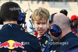 14.11.2010 Abu Dhabi, Abu Dhabi,  Sebastian Vettel (GER), Red Bull Racing - Formula 1 World Championship, Rd 19, Abu Dhabi Grand Prix, Sunday Pre-Race Grid