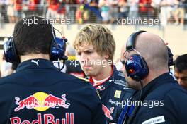 14.11.2010 Abu Dhabi, Abu Dhabi,  Sebastian Vettel (GER), Red Bull Racing - Formula 1 World Championship, Rd 19, Abu Dhabi Grand Prix, Sunday Pre-Race Grid