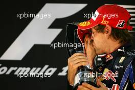 14.11.2010 Abu Dhabi, Abu Dhabi,  Sebastian Vettel (GER), Red Bull Racing  - Formula 1 World Championship, Rd 19, Abu Dhabi Grand Prix, Sunday Podium