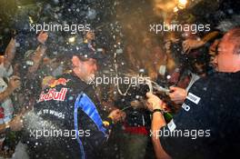 14.11.2010 Abu Dhabi, Abu Dhabi,  Sebastian Vettel (GER), Red Bull Racing - Formula 1 World Championship, Rd 19, Abu Dhabi Grand Prix, Sunday Podium