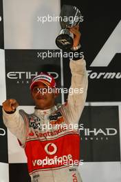 14.11.2010 Abu Dhabi, Abu Dhabi,  Lewis Hamilton (GBR), McLaren Mercedes - Formula 1 World Championship, Rd 19, Abu Dhabi Grand Prix, Sunday Podium