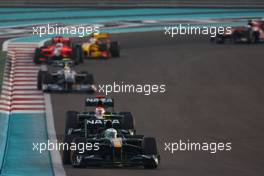 14.11.2010 Abu Dhabi, Abu Dhabi,  Heikki Kovalainen (FIN), Lotus F1 Team - Formula 1 World Championship, Rd 19, Abu Dhabi Grand Prix, Sunday Race