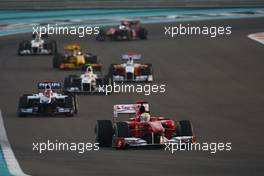 14.11.2010 Abu Dhabi, Abu Dhabi,  Felipe Massa (BRA), Scuderia Ferrari - Formula 1 World Championship, Rd 19, Abu Dhabi Grand Prix, Sunday Race