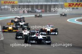 14.11.2010 Abu Dhabi, Abu Dhabi,  Rubens Barrichello (BRA), Williams F1 Team, FW32 - Formula 1 World Championship, Rd 19, Abu Dhabi Grand Prix, Sunday Race