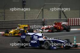 14.11.2010 Abu Dhabi, Abu Dhabi,  Nico Hulkenberg (GER), Williams F1 Team - Formula 1 World Championship, Rd 19, Abu Dhabi Grand Prix, Sunday Race